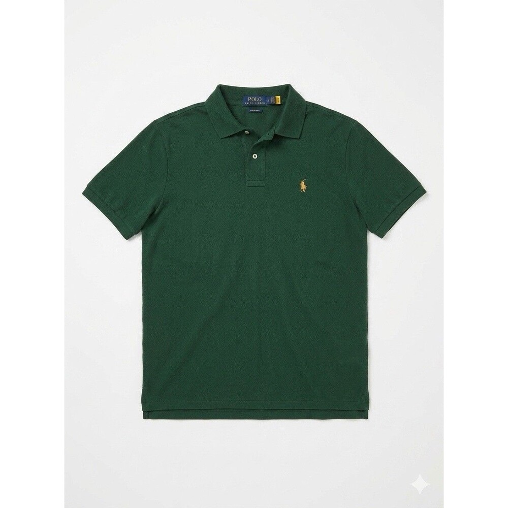 Polo by Ralph Lauren Forest Green Short-Sleeve Polo - Size Small - 023